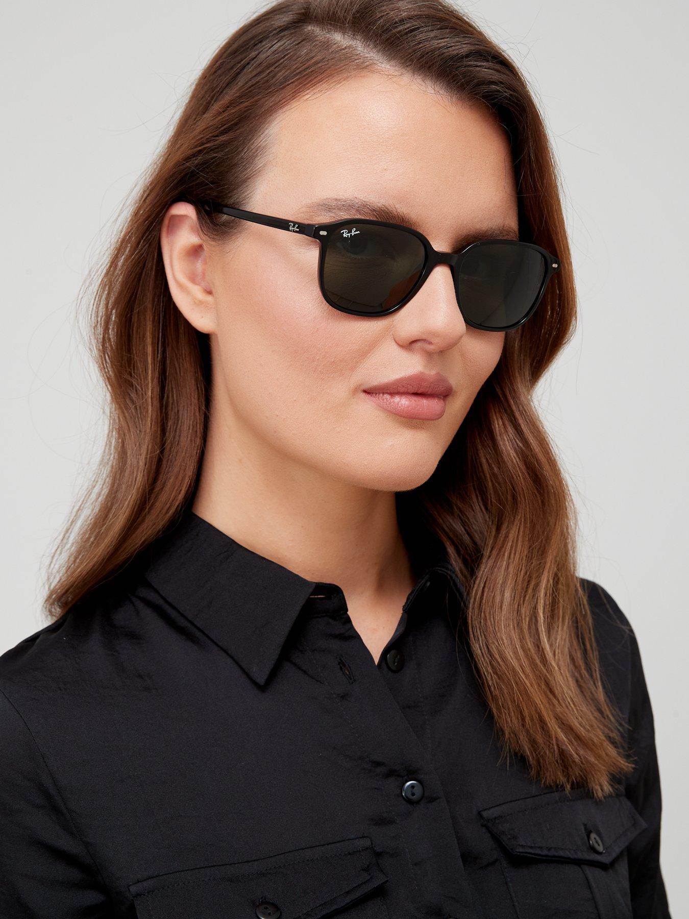 ladies black ray ban sunglasses