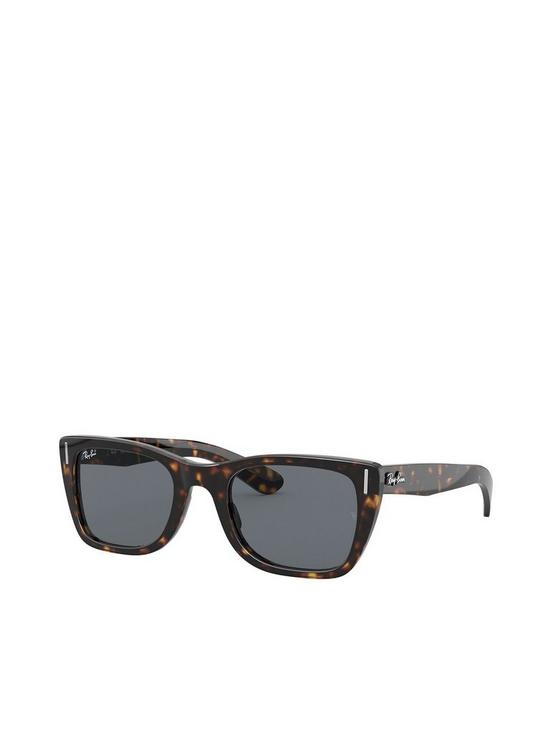 front image of ray-ban-wayfarer-sunglasses-shiny-havananbsp