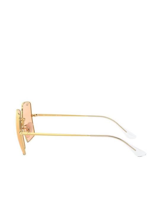back image of ray-ban-square-sunglasses-shiny-goldnbsp