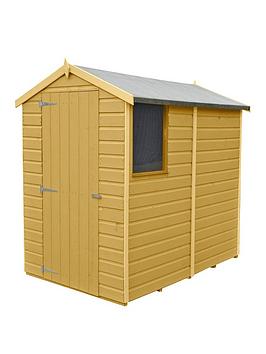 Shire Shetland Shiplap Dip Treated Apex Shed - 6 X 4Ft - Shed With Assembly