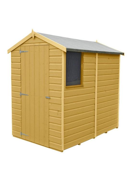 front image of shire-shetland-shiplap-dip-treated-apex-shed-6nbspx-4ft