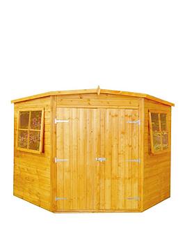 Shire Corner Shed Shiplap Dip Treated 8X8 - Shed With Assembly