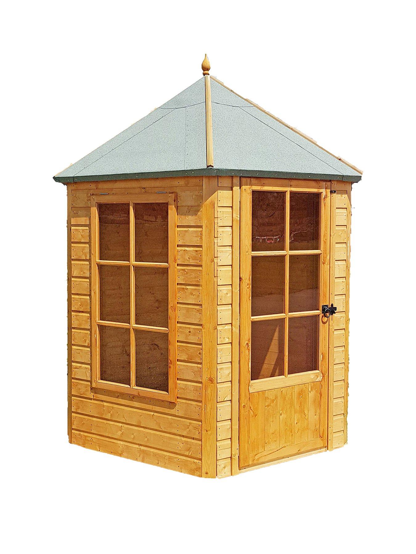 Product photograph of Shire Gazebo Shiplap Dip Treated Summerhouse 6x6 Ft - Shed Only from very.co.uk