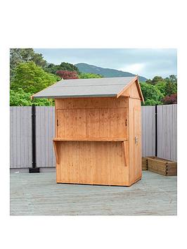 Product photograph of Shire Garden Bar And Store - 6x4ft Shiplap Dip Treated from very.co.uk