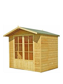 Shire Lumley Shiplap Dip Treated Summerhouse 7X5' - Shed With Assembly