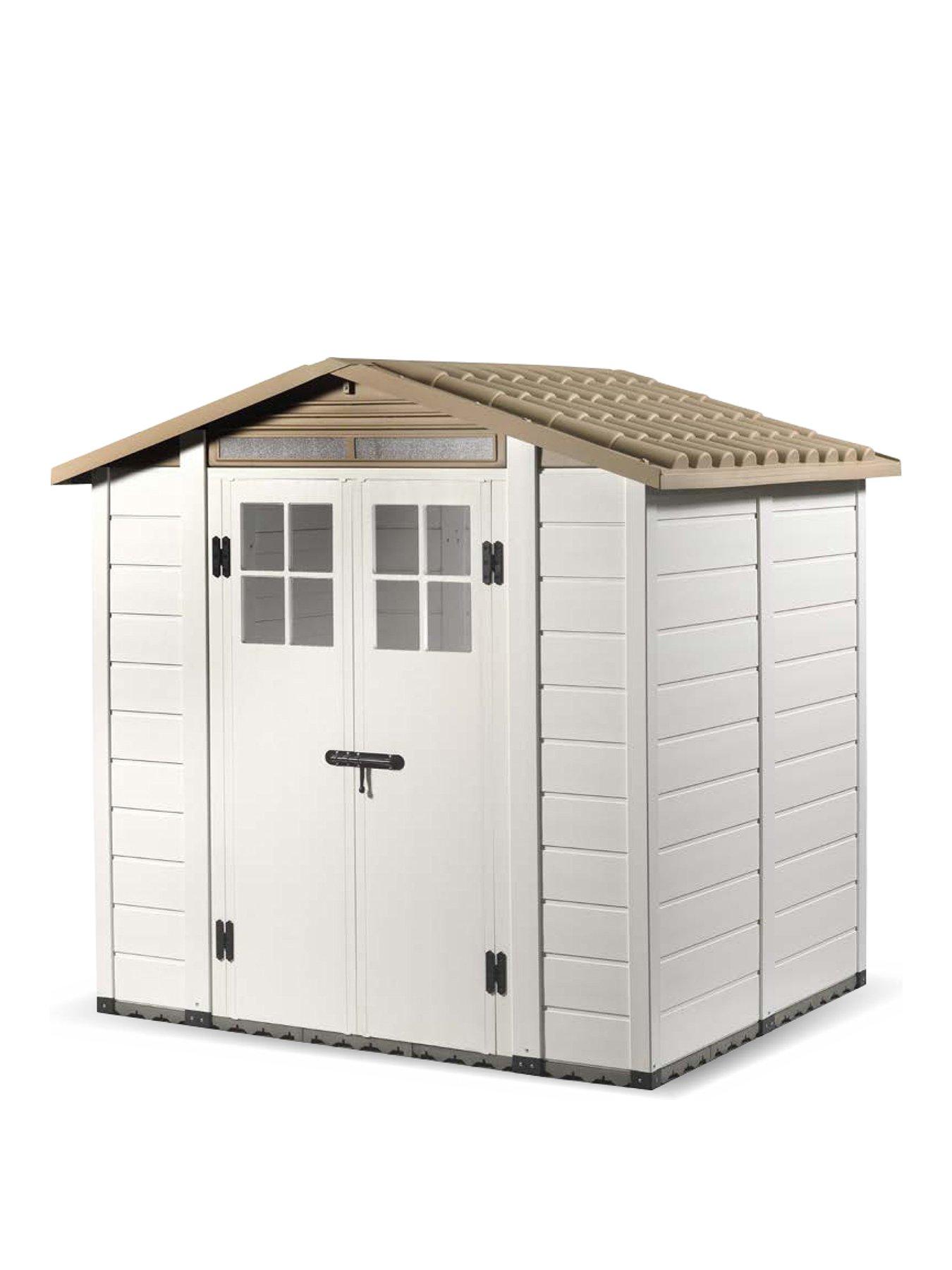 Product photograph of Shire Tuscany Evo Double Door Apex Shed 6 6x5 4 from very.co.uk
