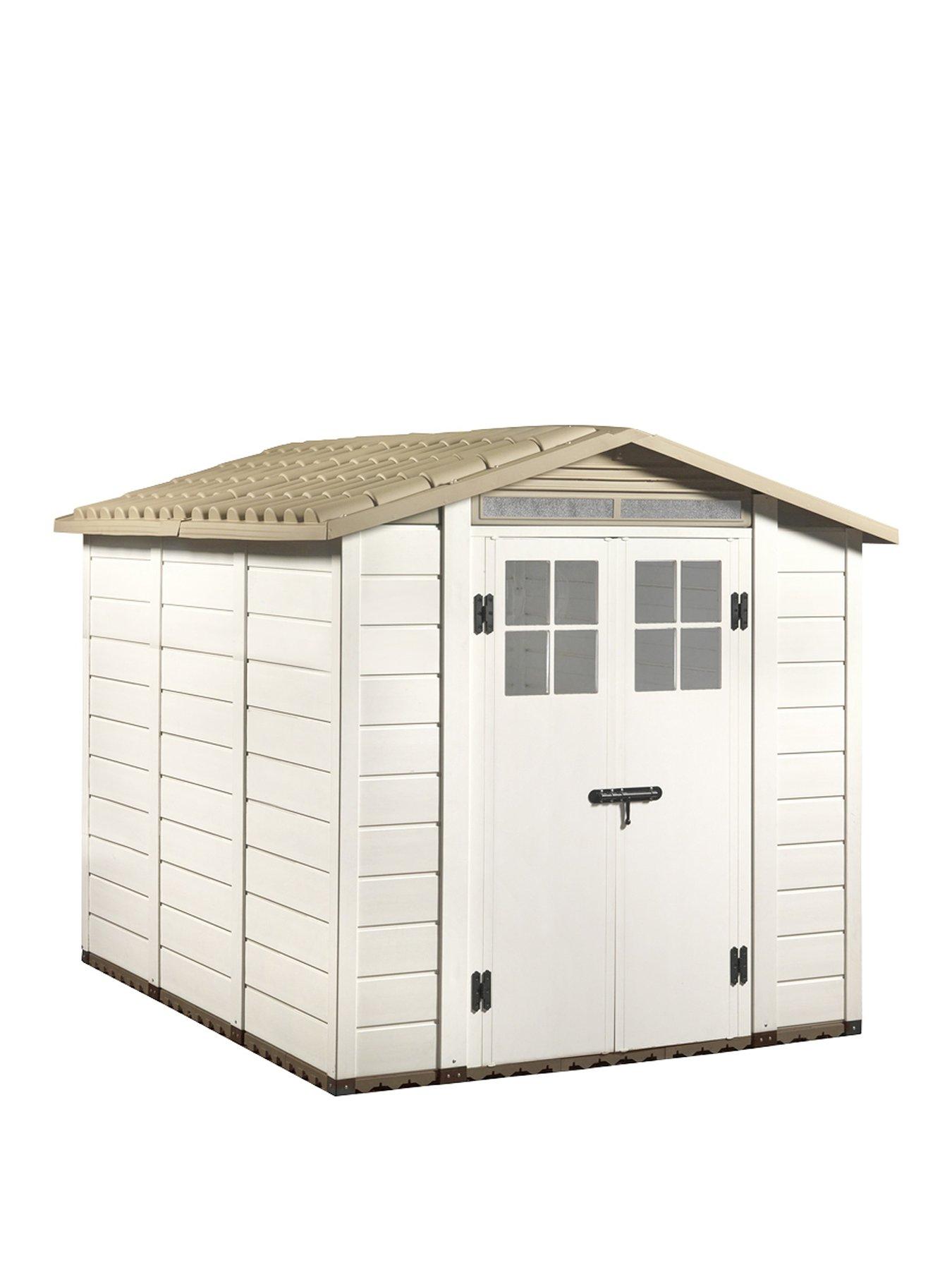 Product photograph of Shire Tuscany Evo Double Door Apex Shed 6 6x8 from very.co.uk