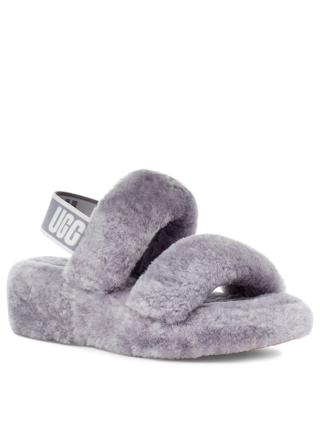 grey slippers ugg