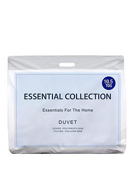 Product photograph of Everyday Essentials 10 5 Tog Duvet - White from very.co.uk