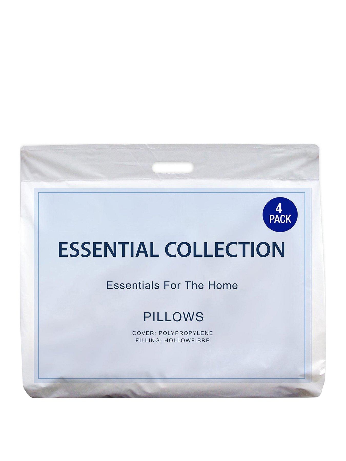 Product photograph of Everyday Essentials Pack Of 4 Pillows - White from very.co.uk