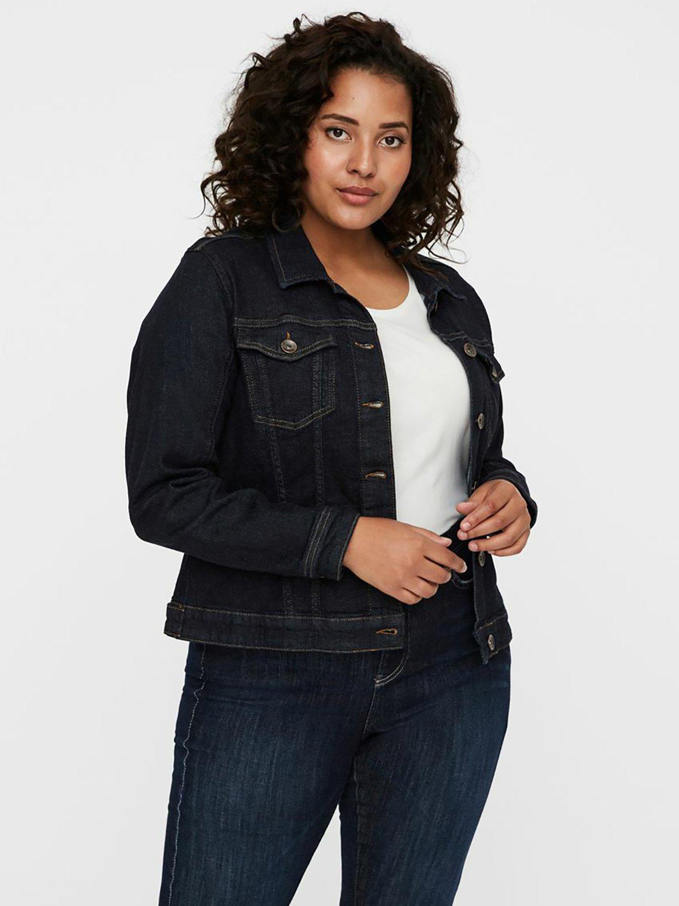 plus size denim jacket uk