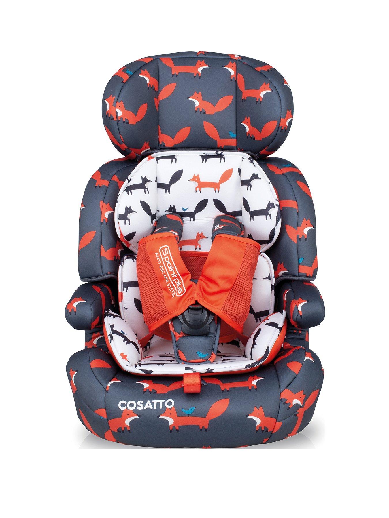 Cosatto Zoomi Group 123 Car Seat (9-36kg) - Charcoal Mister Fox