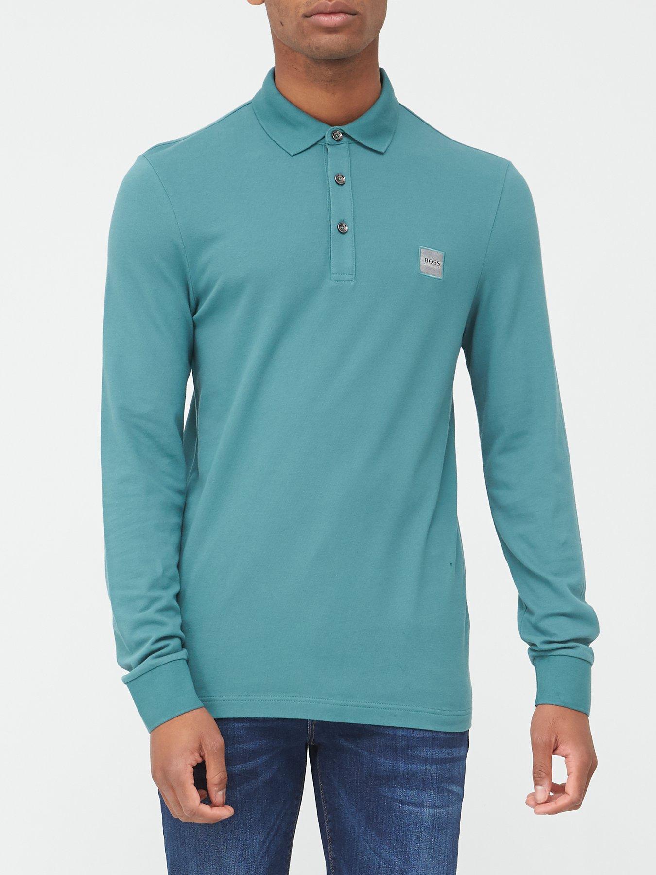 boss passerby long sleeve polo shirt