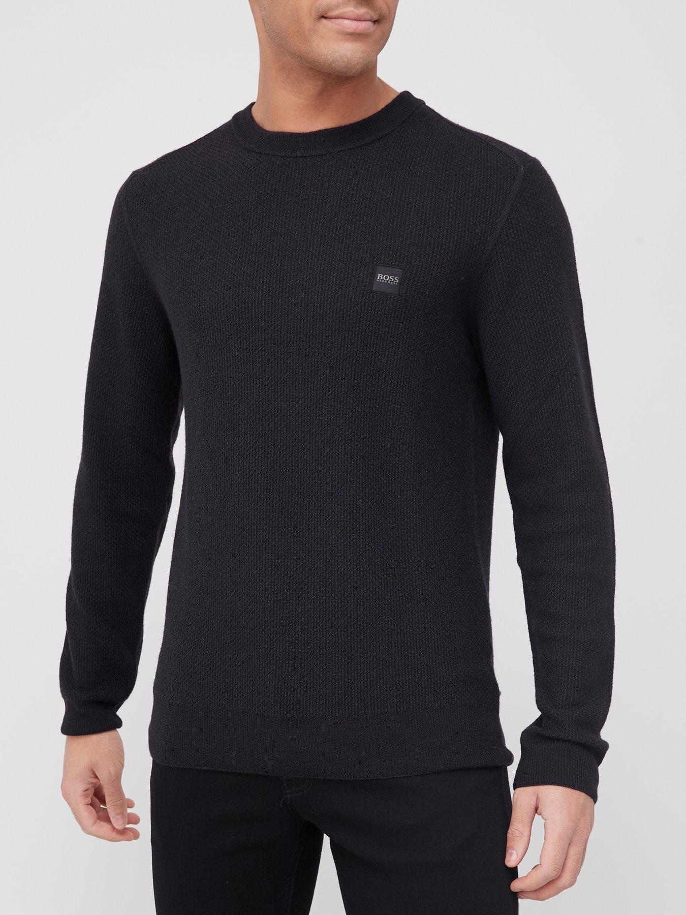 knitted jumper black