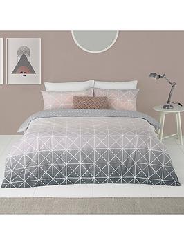 Product photograph of Furn Spectrum Duvet Cover And Pillowcase Set - Grey from very.co.uk