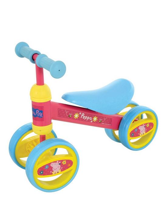 front image of peppa-pig-bobble-ride-on