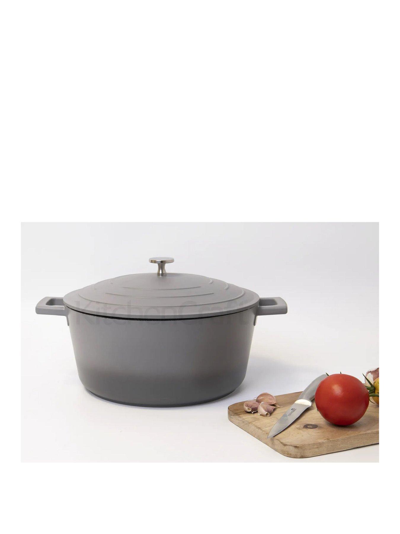 Image 1 of 3 of MasterClass Lightweight Cast Aluminium 5 Litre Casserole Dish - Grey Ombre