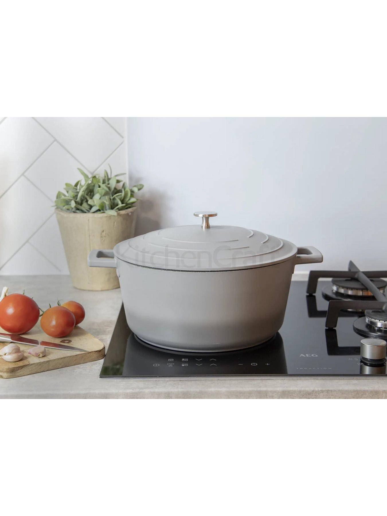 Image 3 of 3 of MasterClass Lightweight Cast Aluminium 5 Litre Casserole Dish - Grey Ombre