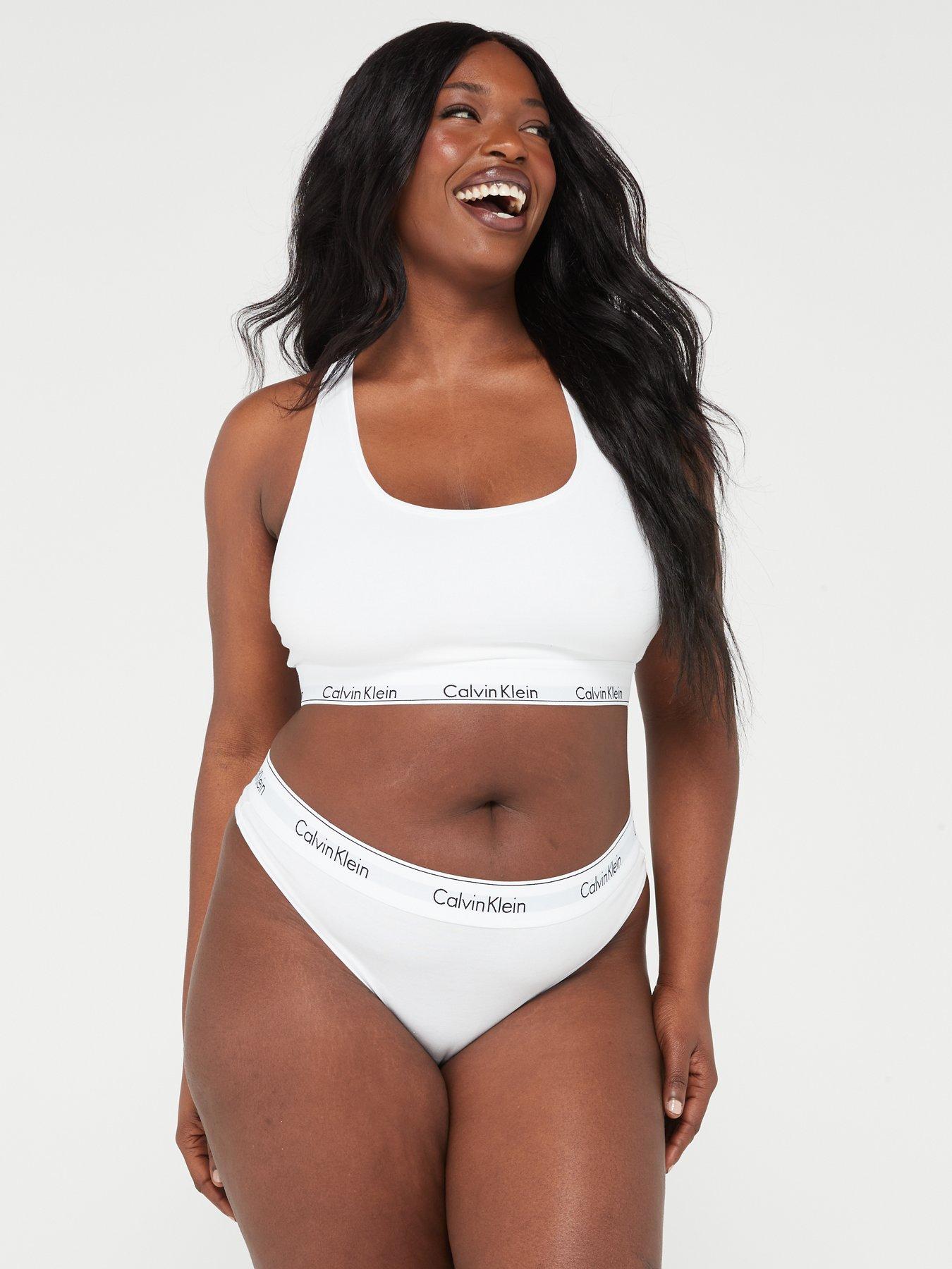 Calvin Klein Curve Modern Cotton Thong White Very