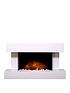  image of adam-fires-fireplaces-manola-white-electric-wall-suite-with-remote
