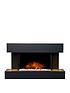  image of adam-fires-fireplaces-manola-black-electric-wall-suite-with-remote