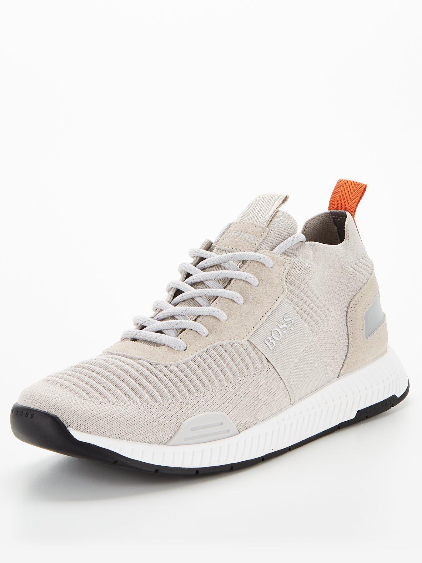 grey boss trainers