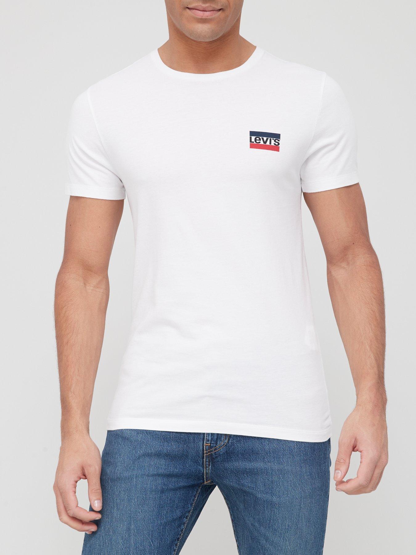  2 Pack Sports Logo T-Shirt - White/Black