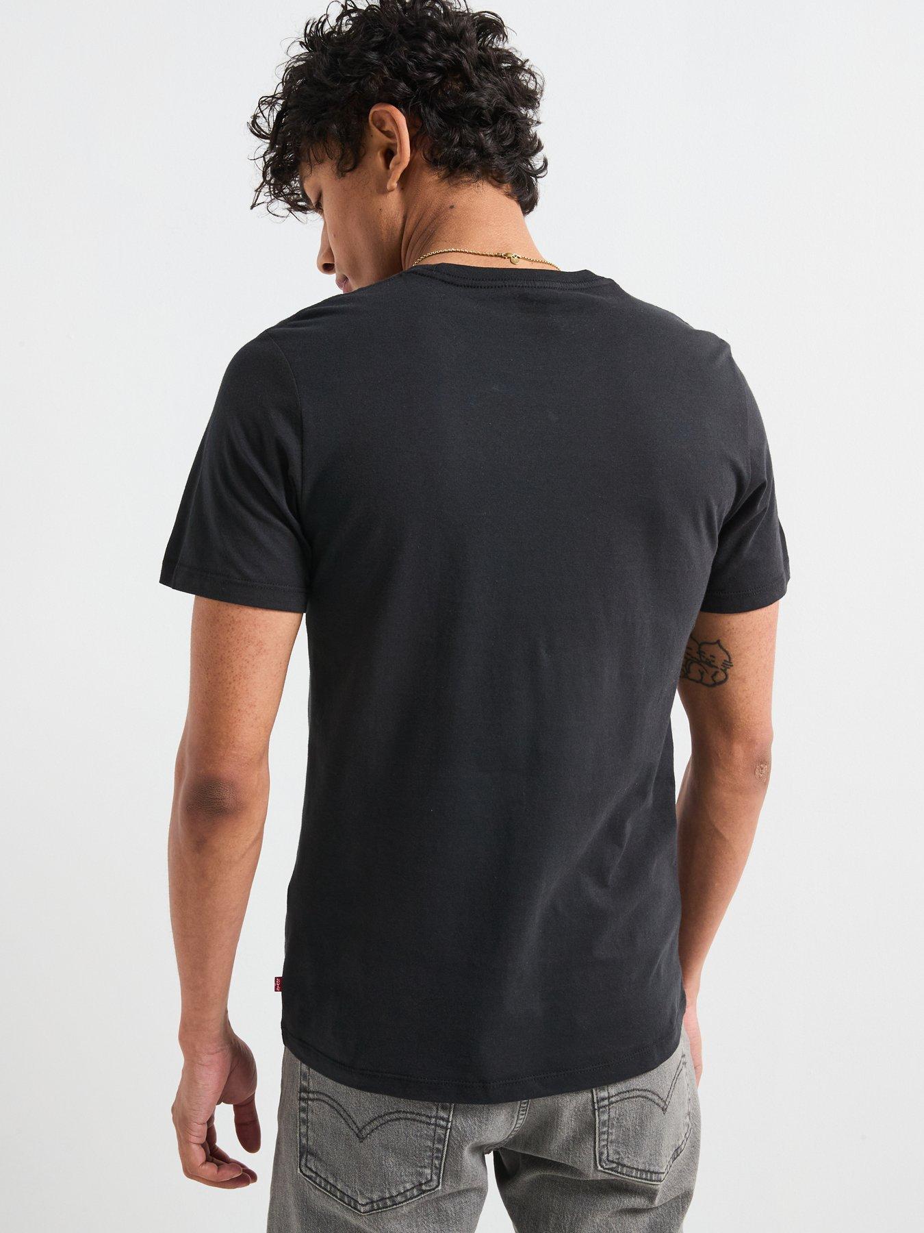 Image 3 of 7 of Levi's 2 Pack of Sports Logo T-Shirts - White/Black