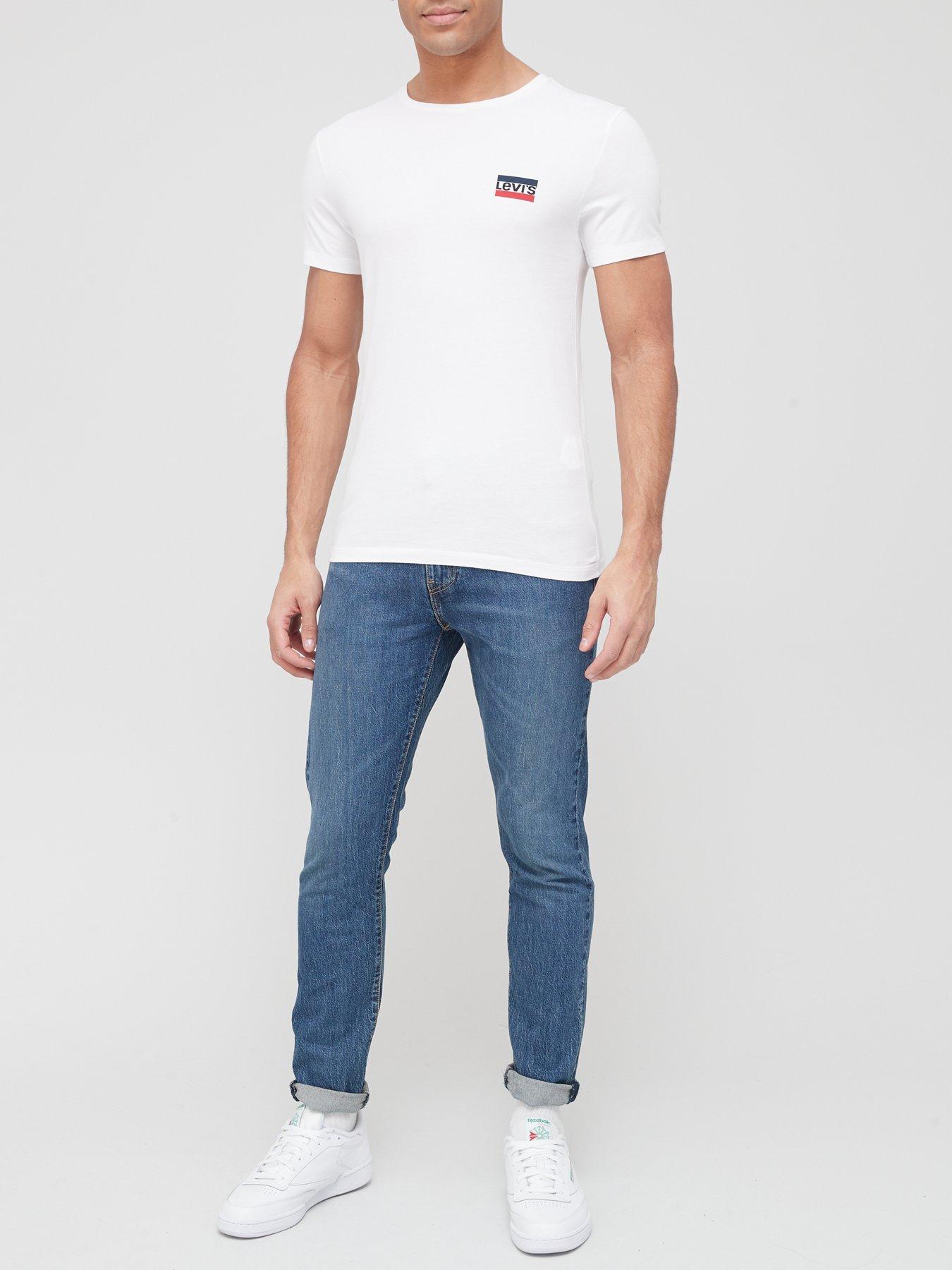  2 Pack Sports Logo T-Shirt - White/Black