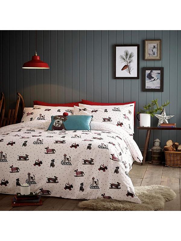 Fat Face Sledging Dogs 100 Cotton, Duvet Covers With Dogs On Uk