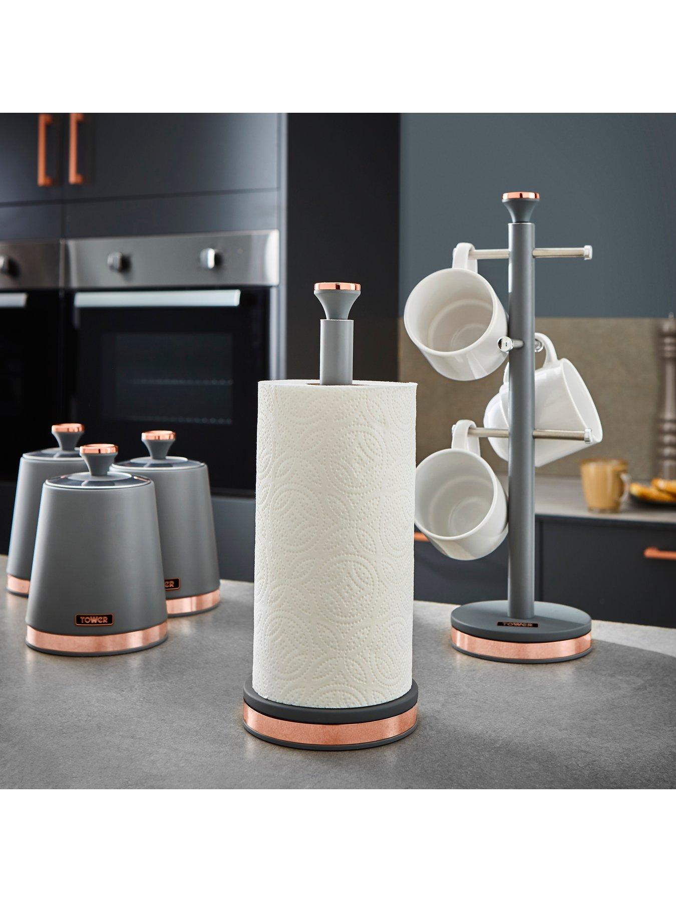Image 5 of 5 of Tower Cavaletto Kitchen Towel Pole -&nbsp;Grey