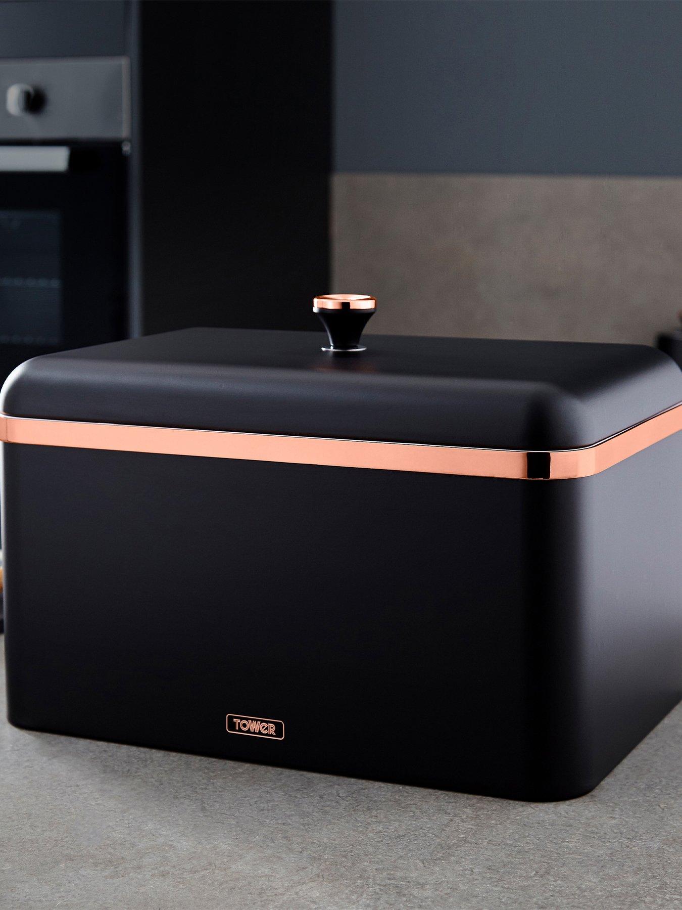Tower Cavaletto Bread Bin - Black