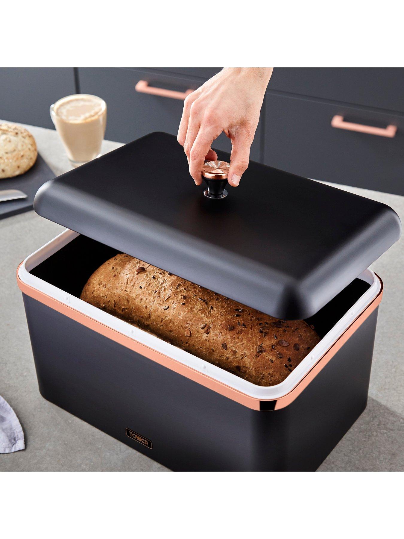 Image 3 of 6 of Tower Cavaletto Bread Bin -&nbsp;Black