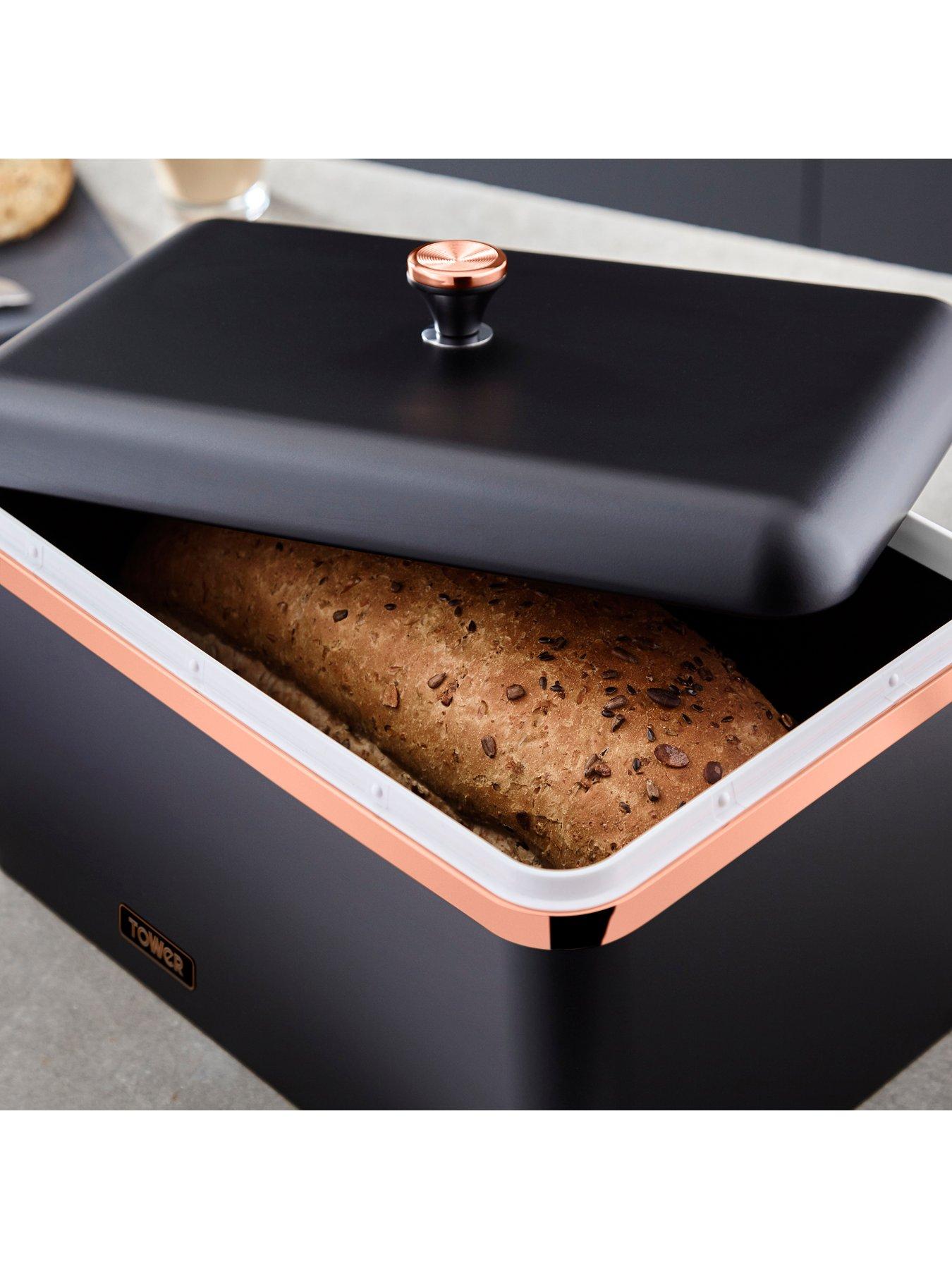 Image 3 of 6 of Tower Cavaletto Bread Bin -&nbsp;Black