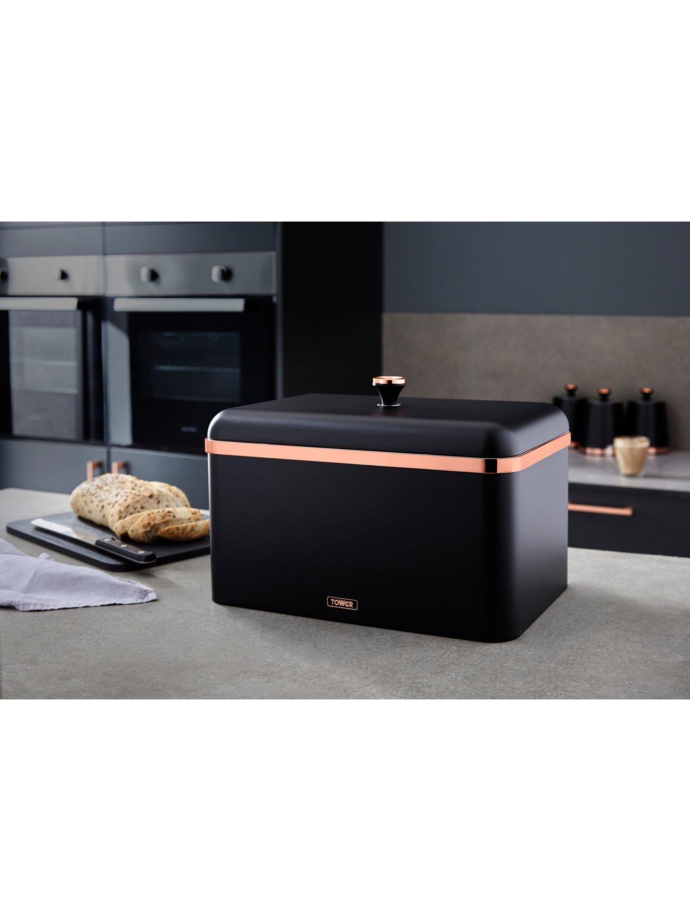 Image 5 of 6 of Tower Cavaletto Bread Bin -&nbsp;Black