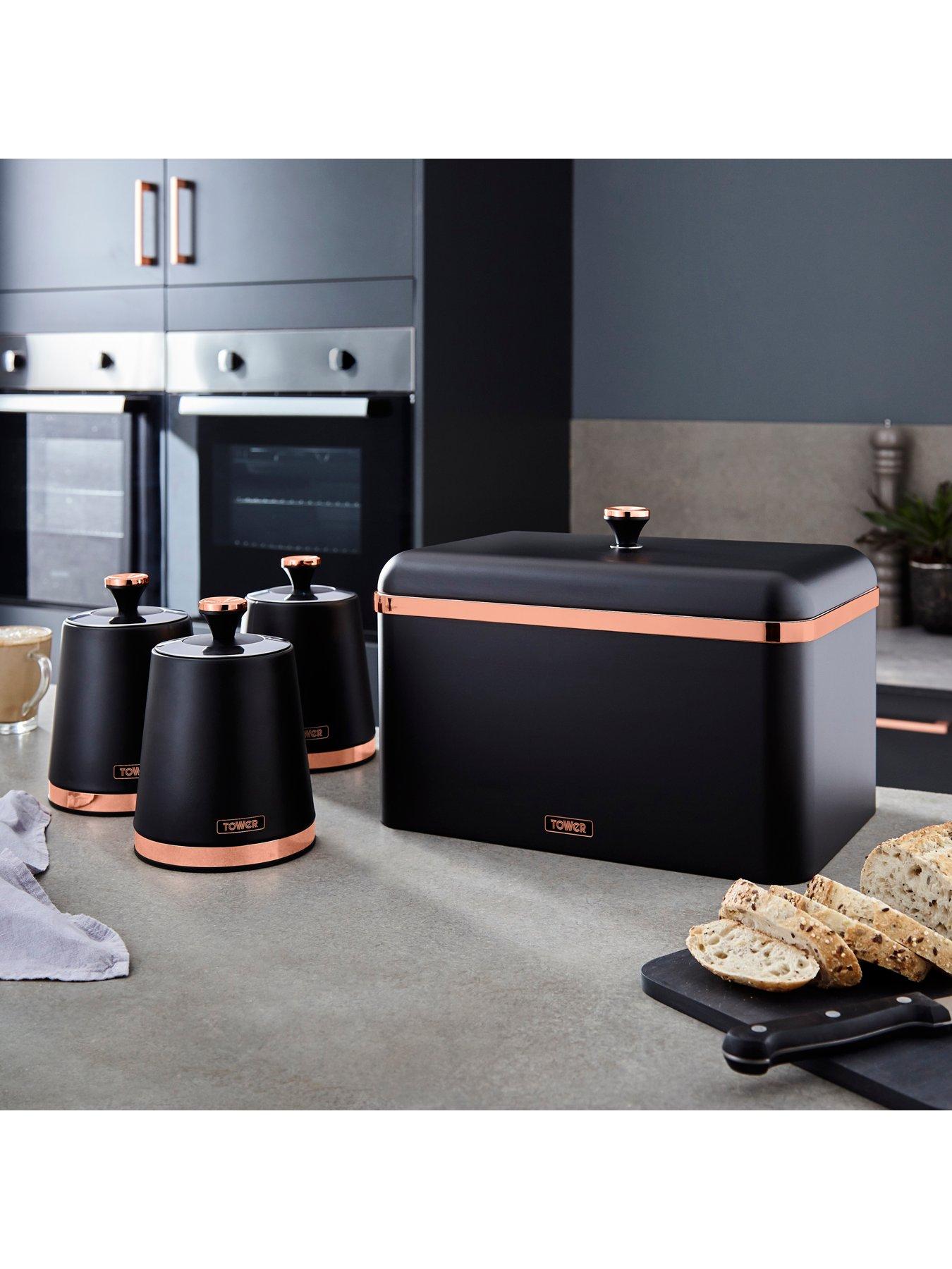 Image 6 of 6 of Tower Cavaletto Bread Bin -&nbsp;Black
