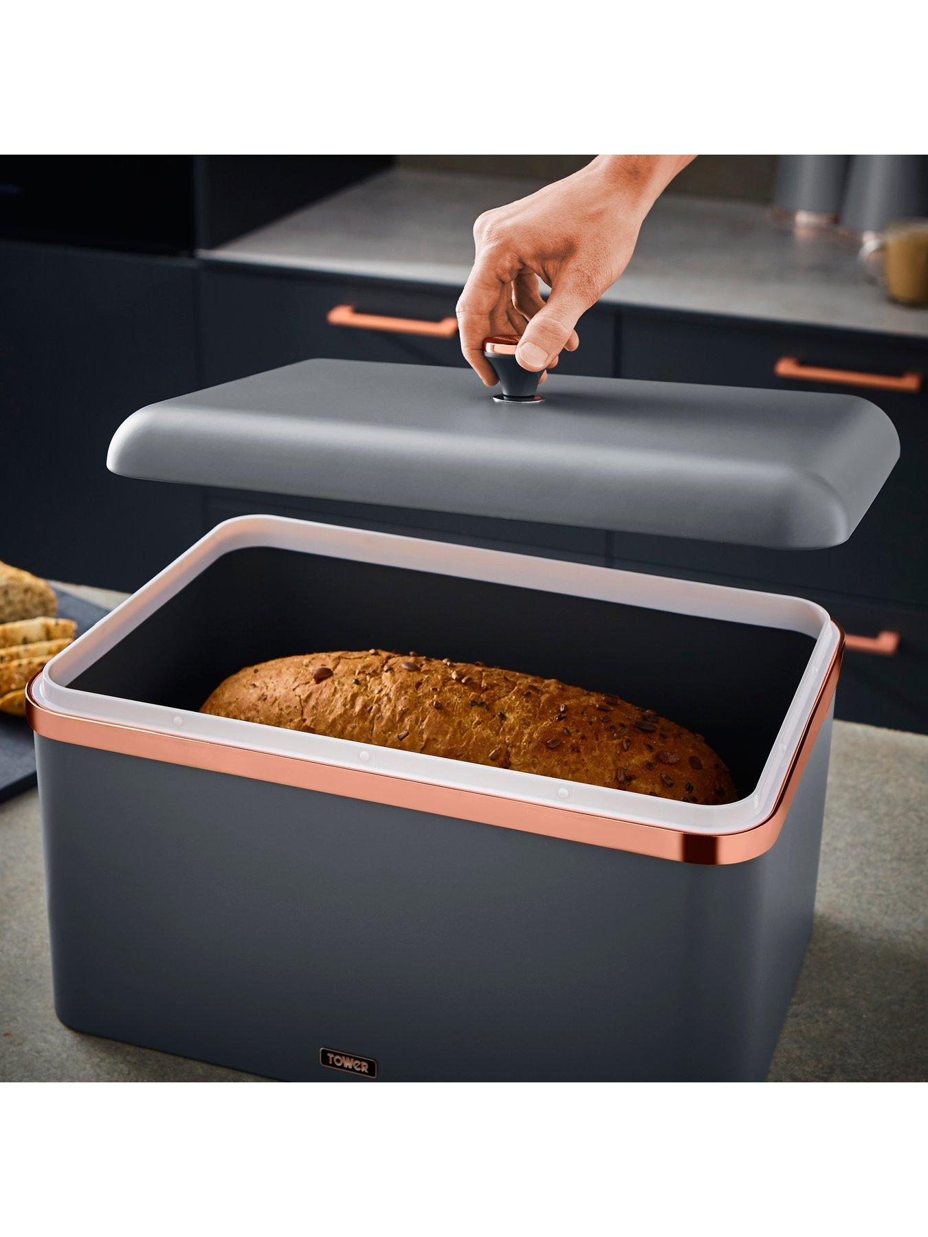 Image 3 of 6 of Tower Cavaletto Bread Bin -&nbsp;Grey