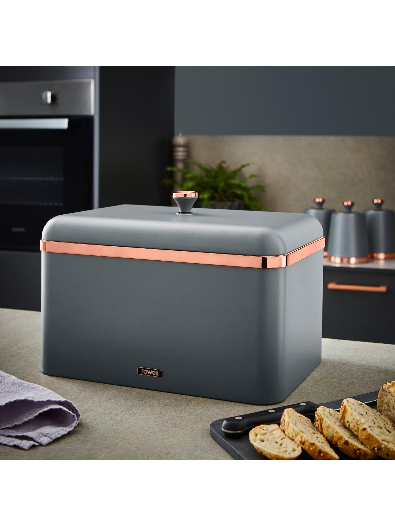 Image 5 of 6 of Tower Cavaletto Bread Bin -&nbsp;Grey
