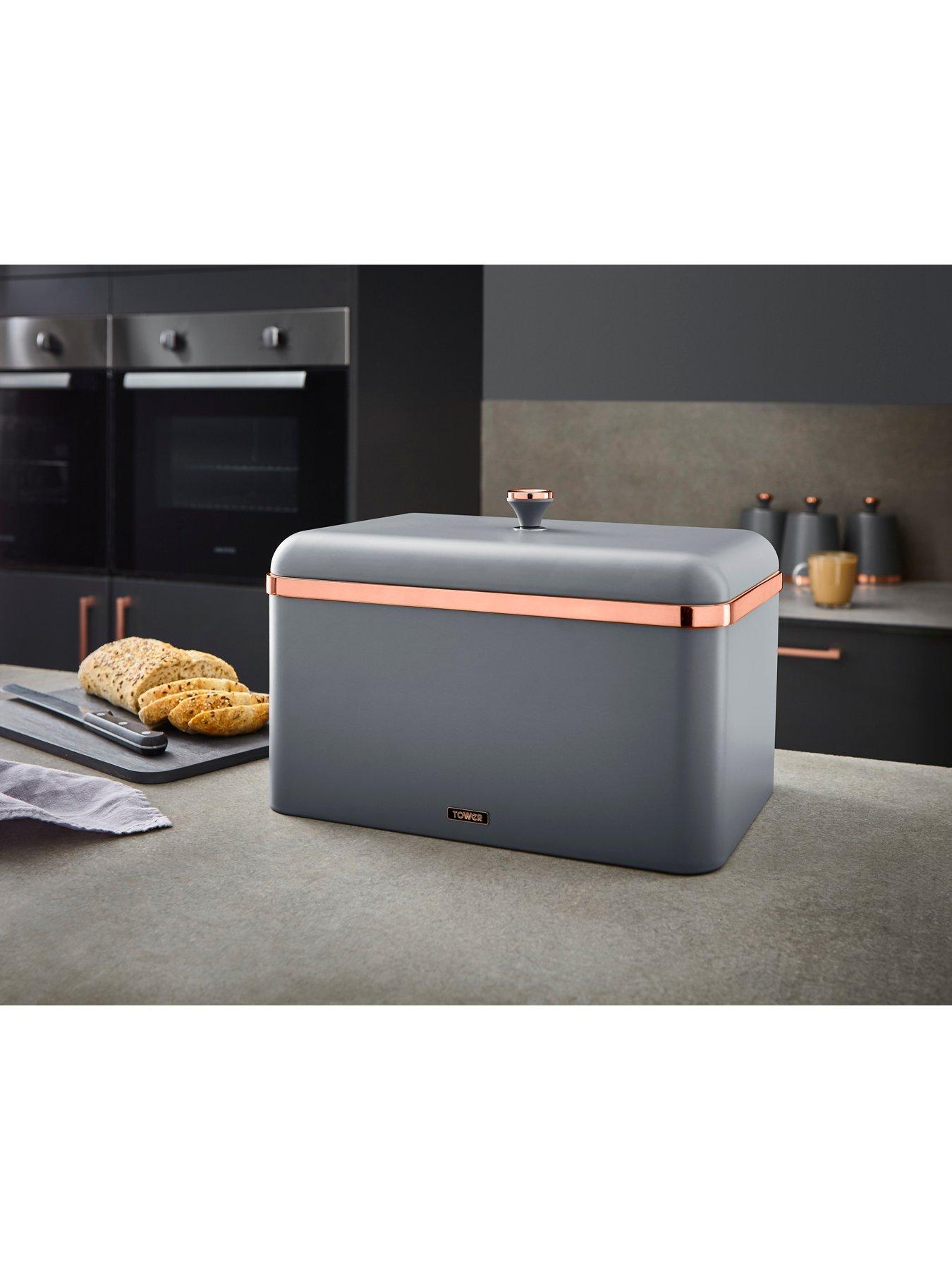 Image 6 of 6 of Tower Cavaletto Bread Bin -&nbsp;Grey