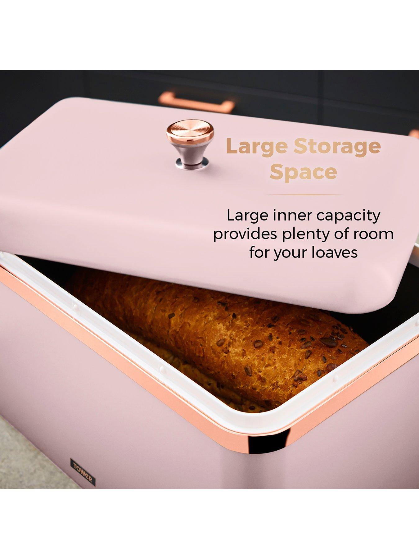 Image 2 of 6 of Tower Cavaletto Bread Bin -&nbsp;Pink