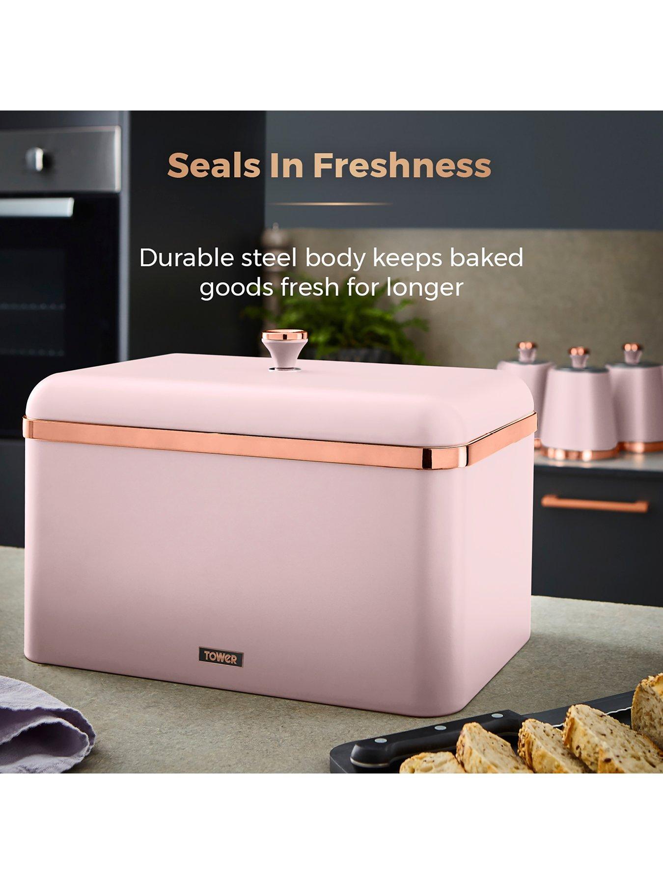 Image 3 of 6 of Tower Cavaletto Bread Bin -&nbsp;Pink