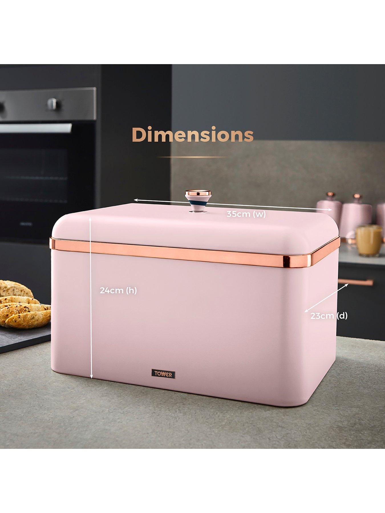 Image 6 of 6 of Tower Cavaletto Bread Bin -&nbsp;Pink