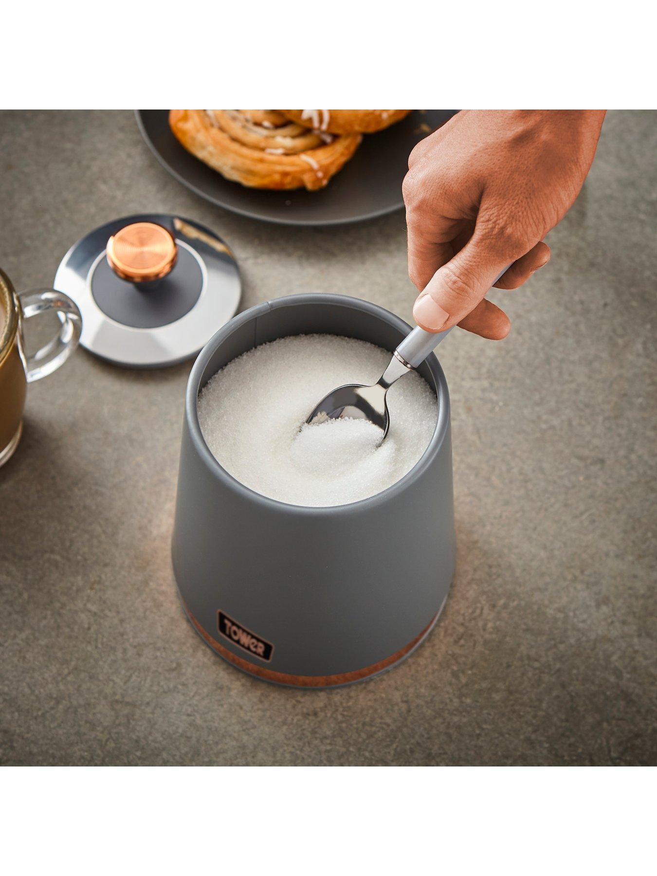 Tower Cavaletto Storage Canisters in Grey Set of 3 very.co.uk