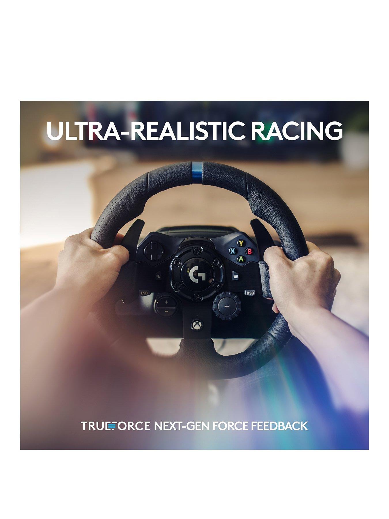 Image 2 of 8 of LogitechG G923 Racing Wheel and Pedals TRUEFORCE up to 1000 Hz Force Feedback for Xbox Series X|S /Xbox One/PC - Black