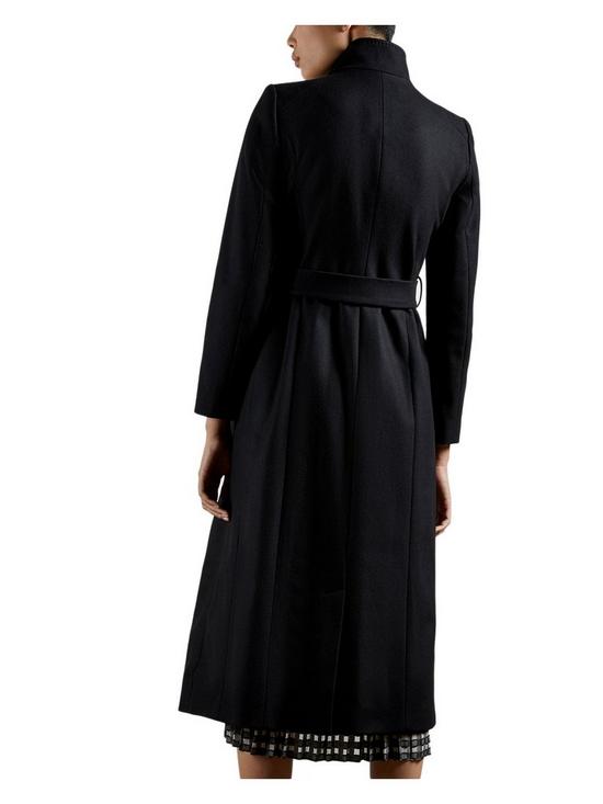 stillFront image of ted-baker-long-length-wool-wrap-coat-black
