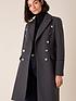  image of monsoon-marie-military-coat-charcoal