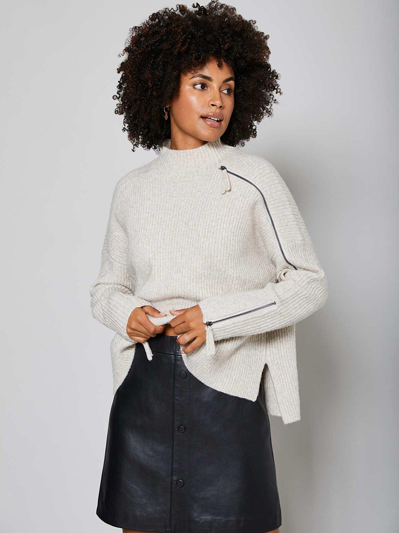 mint velvet metallic top