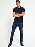  image of everyday-tipped-pique-polo-shirt-black