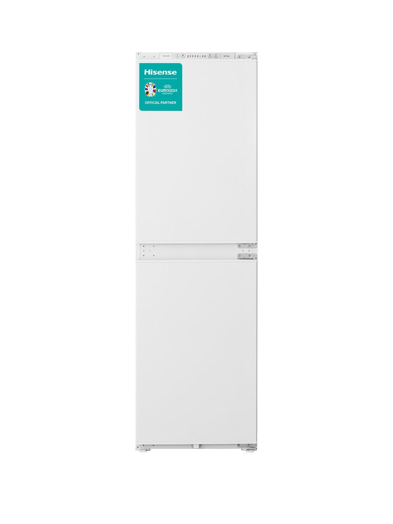 Product photograph of Hisense Rib291f4aw1 55cm Wide Integrated 50 50 Frost Free Fridge Freezer - White from very.co.uk