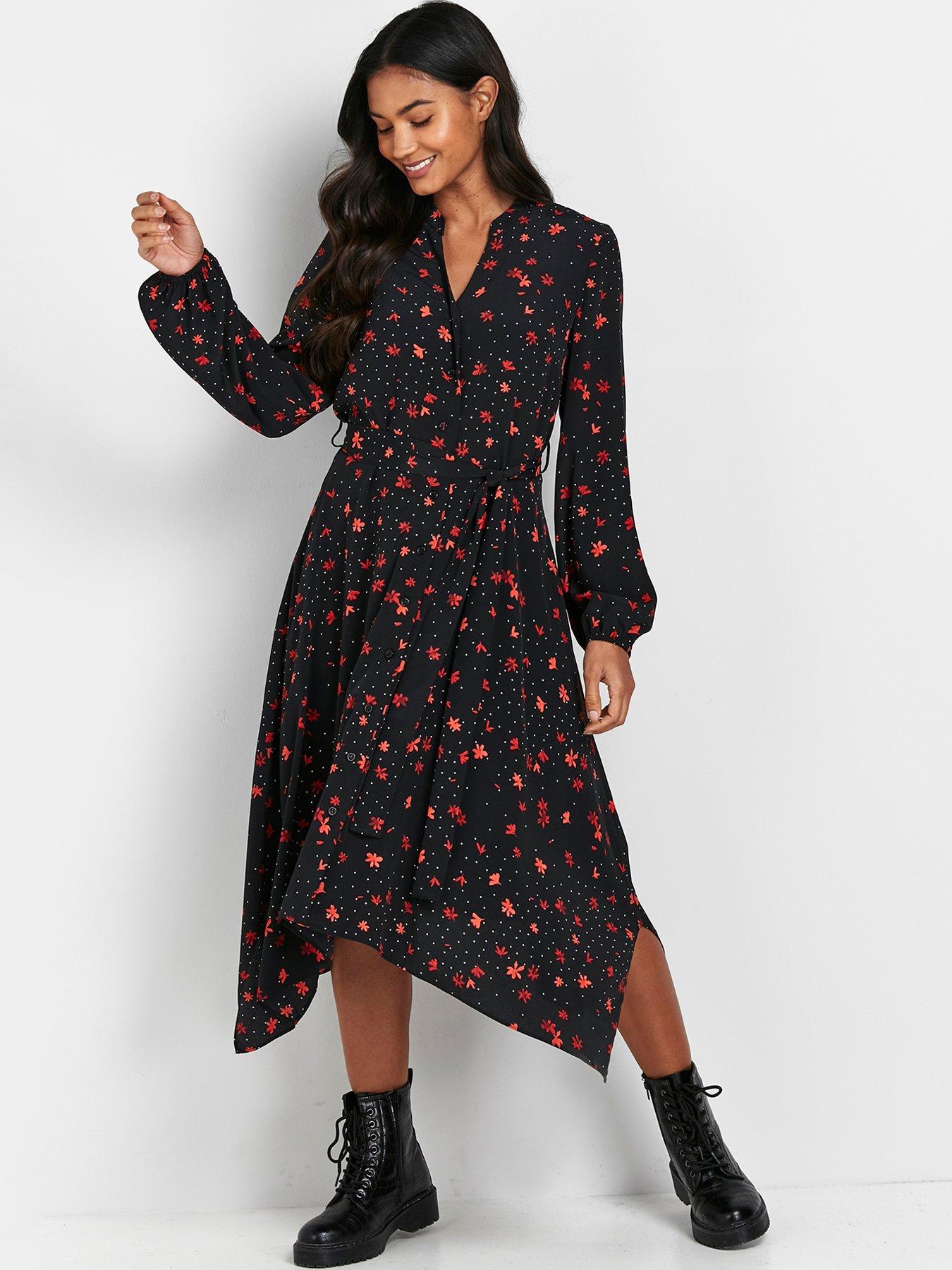 Black Floral Dress -  Canada